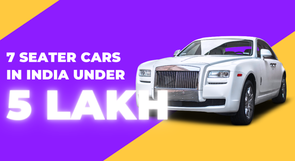 7 seater cars in india under 5 lakh